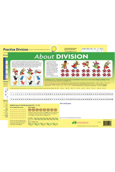 About Division Desk Mat (Pack Of 10)