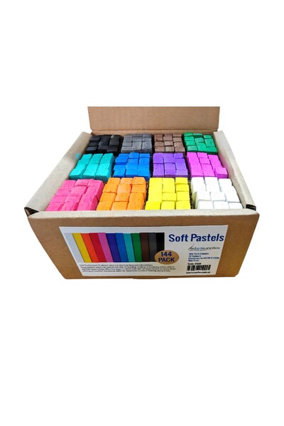 Soft Pastels - Assorted Colours (Pack of 144)