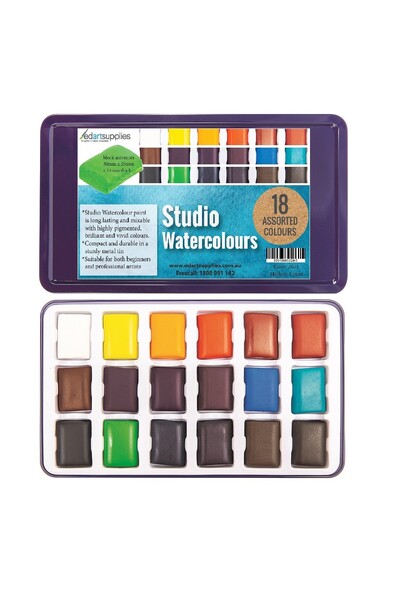 Primecolours Watercolours - Assorted (Pack of 18)