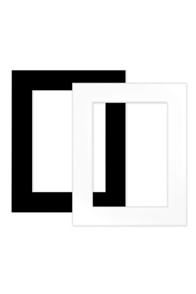 Pre-Cut Black & White Art Frames - A4 (Pack of 10)
