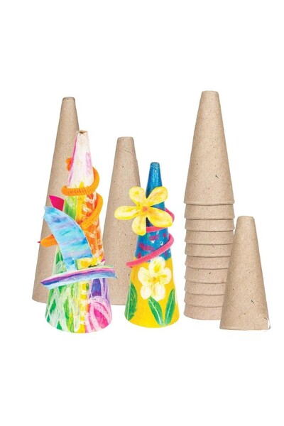 Cardboard Cone 12cm - Medium (Pack of 10)