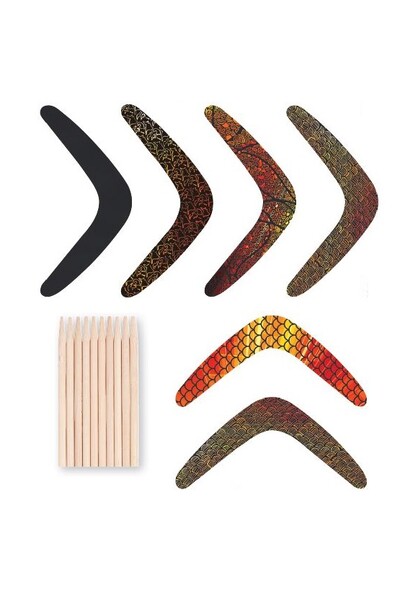 Scratch Art Boomerangs (Pack of 30)