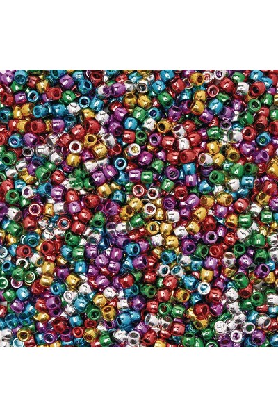 Metallic Beads - Assorted Colours (Pack of 1000)
