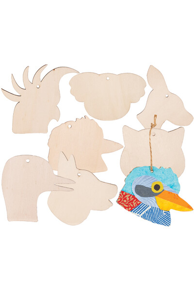 Wooden Australian Animal Hangers (Pack of 21)