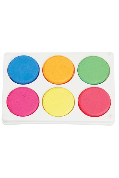 Poster Colours Paint Blocks - Fluoro (Pack of 6)
