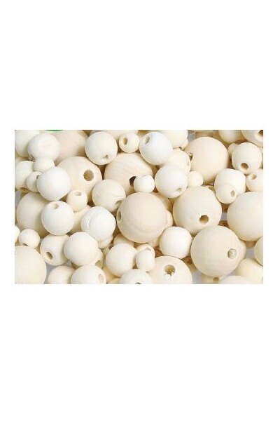 Wooden Beads - Natural (500 g)