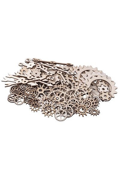 Wooden Assorted Gears & Cogs (Pack of 100)
