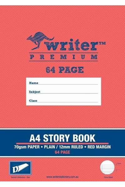 Writer Premium Story Book 12mm Solid Ruled (64PG)