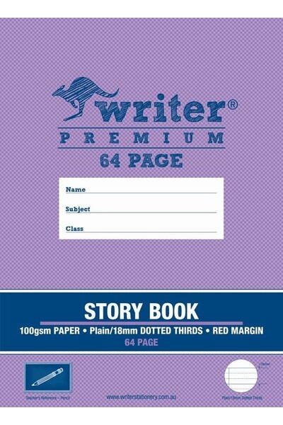 Writer Premium Story Book 18mm Dotted Thirds (64PG)
