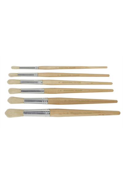 Hog Hair Brushes, Round: Pack of 60