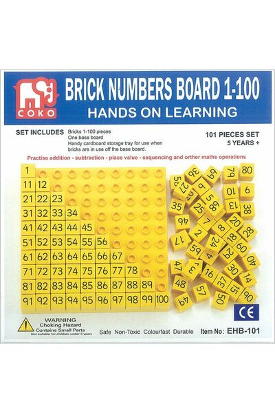 COKO - Hundreds Board with 10×10 Stud Base Plate