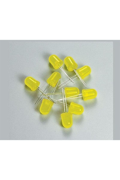 LED Light: 1cm Yellow - Pack of 10