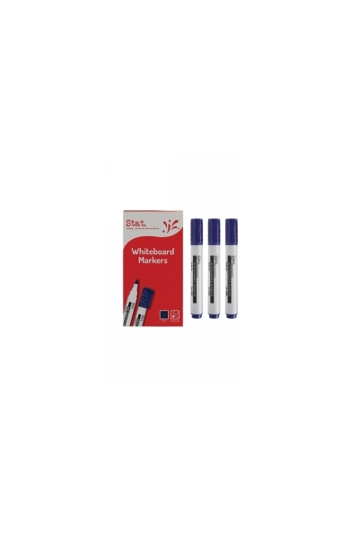 Stat Whiteboard Marker - 2.0mm Bullet Nib: Blue (Box of 12)
