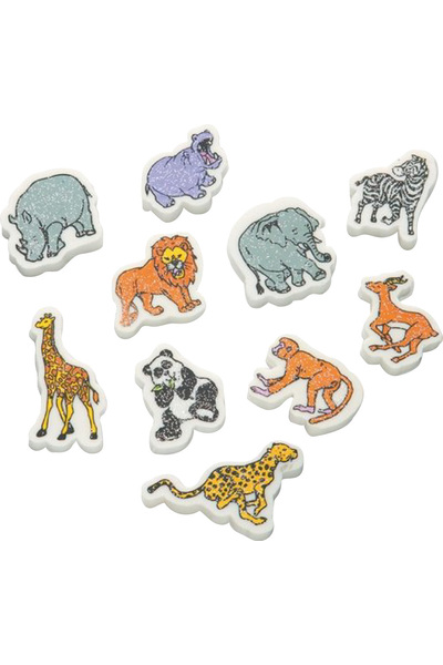 Wild Animals Erasers - Pack of 20
