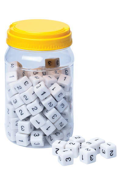 One-Two-Three Dice (Set of 100)