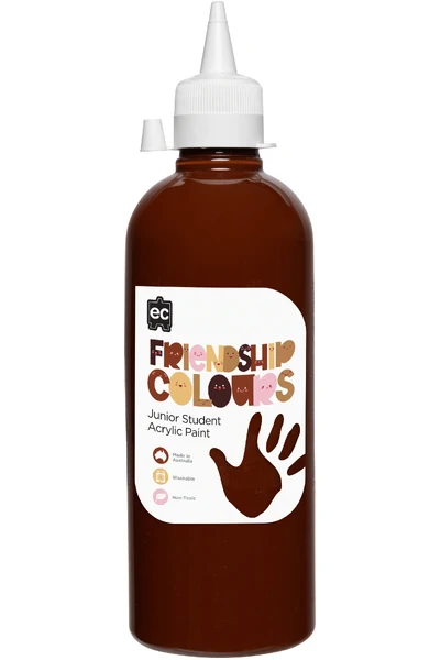 Friendship Colours Acrylic Paint 500 ml - Mahogany