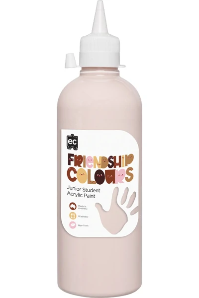 Friendship Colours Acrylic Paint 500 ml - Peach