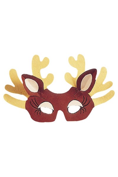 Cardboard Reindeer Masks - Pack of 15