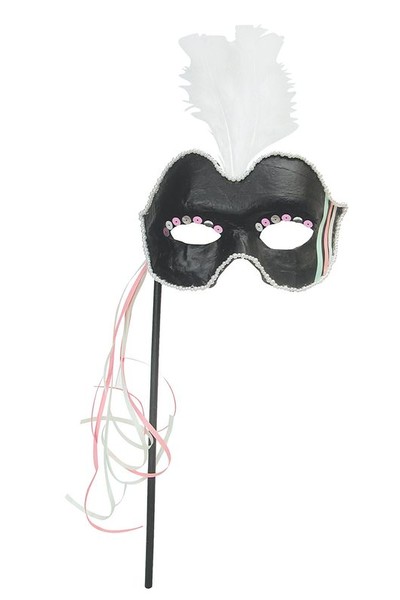 Papier Mache - Eye Mask on a Stick