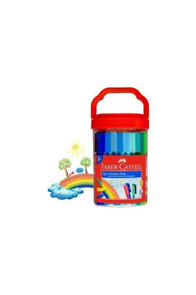 Faber-Castell Markers - Connector Pens: Bucket (Pack of 50)