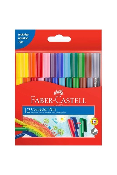 Faber-Castell Markers - Connector Pens: Colour (Pack of 12)