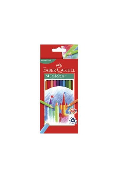 Faber-Castell Coloured Pencils - Tri Grip (Pack of 24)