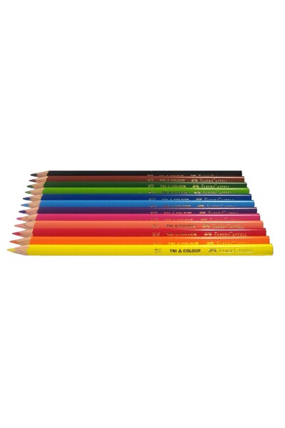 Faber-Castell Coloured Pencils - Junior Grip Triangular (Pack of 50)
