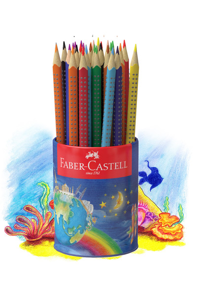 Faber-Castell Coloured Pencils - Watercolour Grip (Tin of 72)
