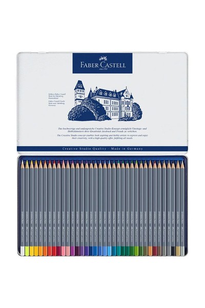Faber-Castell Coloured Pencils - Goldfaber Watercolour: Tin of 36