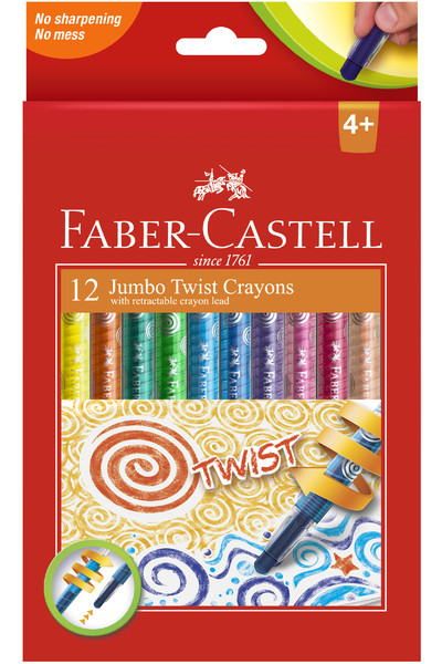 Faber-Castell Crayons - Jumbo Twist Assorted: Box of 12