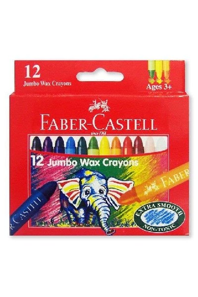 Faber-Castell Crayons - Jumbo Wax: Pack of 12