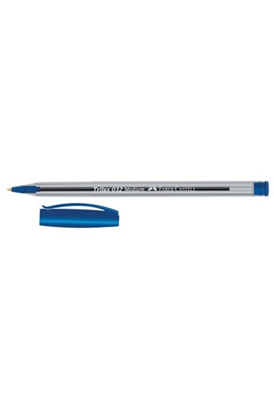 Faber-Castell Ballpoint Pen - Trilux 032: Medium Blue (Box of 50)