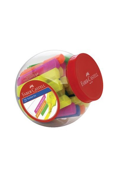 Faber-Castell Highlighters - Textliner: Assorted (Jar of 25)