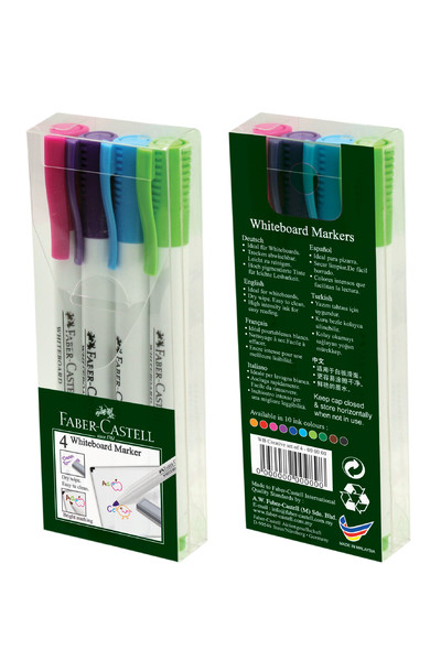 Faber-Castell Whiteboard Markers - Creative Colours: Pack of 4