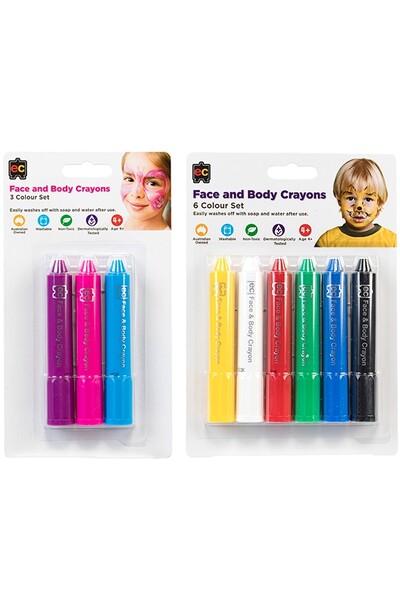 Face and Body Crayons - Value Pack