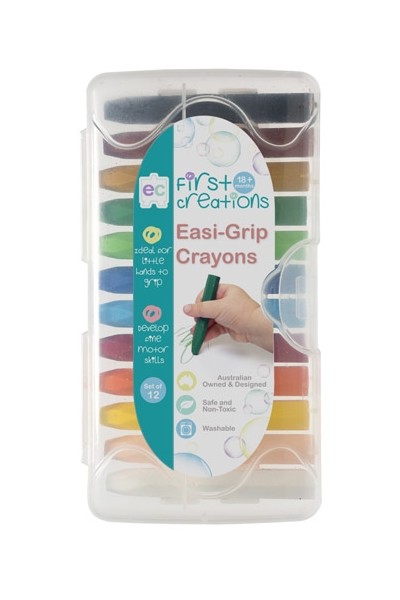 Easi-Grip Crayons - Set of 12