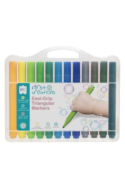 Easi-Grip Triangular Markers – Pack of 24