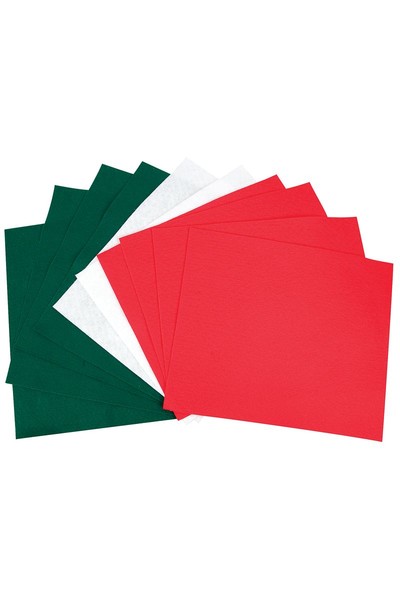 Felt Sheets - Christmas (30x25cm): Pack of 10