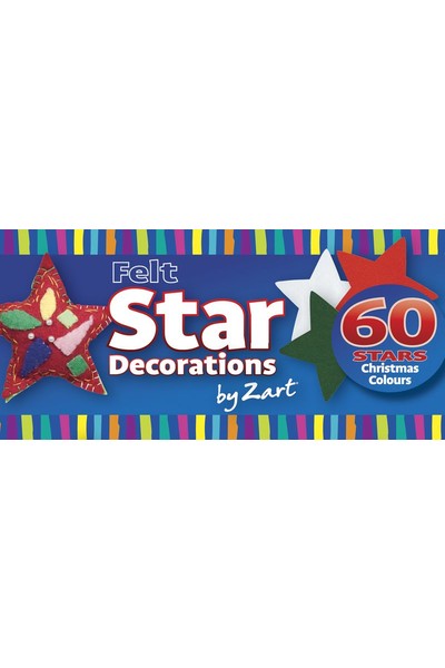 Felt Star Decorations - Pack of 60