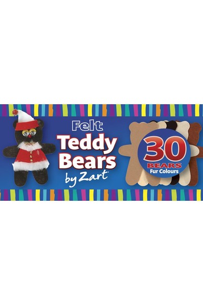 Felt Teddy Bears - Pack of 30