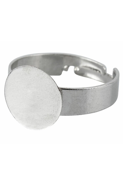 Adjustable Ring Base - Silver