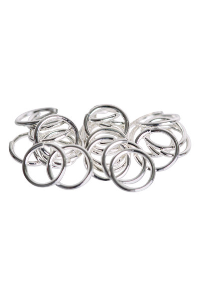 Jump Rings Stainless Steel: 8mm - Pack of 100