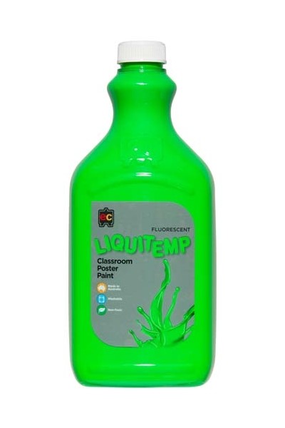 Liquitemp Fluorescent Poster Paint 2L - Green