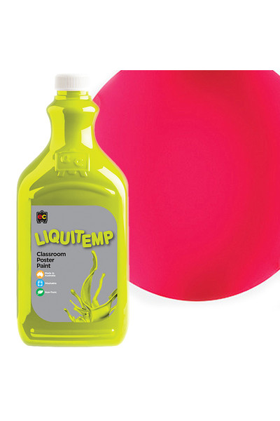 Liquitemp Fluorescent Poster Paint 2L - Pink