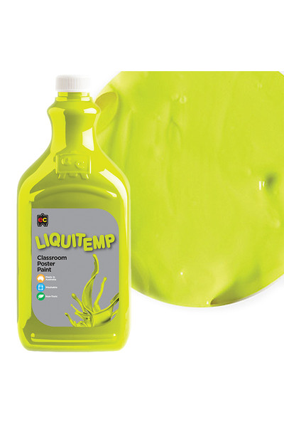 Liquitemp Fluorescent Poster Paint 2L - Yellow