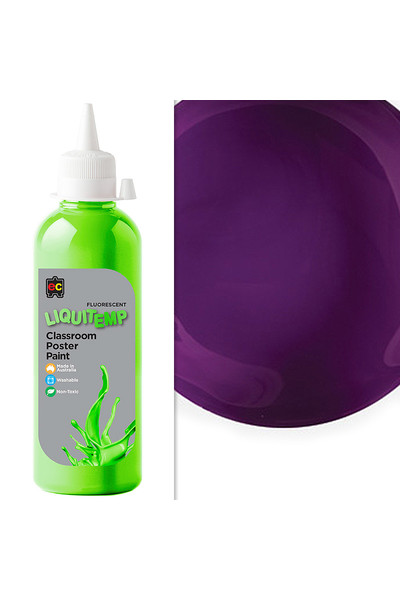 Liquitemp Fluorescent Poster Paint 500mL - Purple