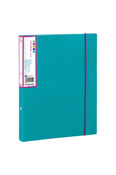 Barkode+ Binder (A4) - 2 O-Ring 25mm: Aqua