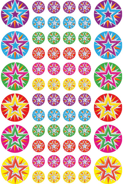 Stars and Mini-Stars Foil Stickers