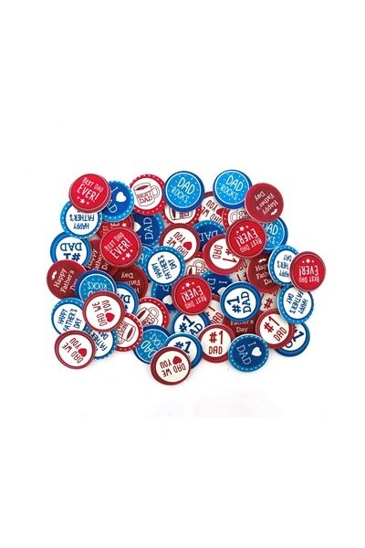 Foam Stickers - Dad Badge (Pack of 54)