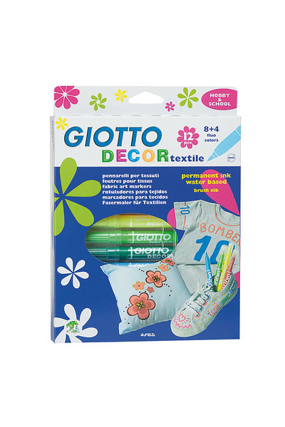 Giotto Decor Textile Pens - Pack of 12